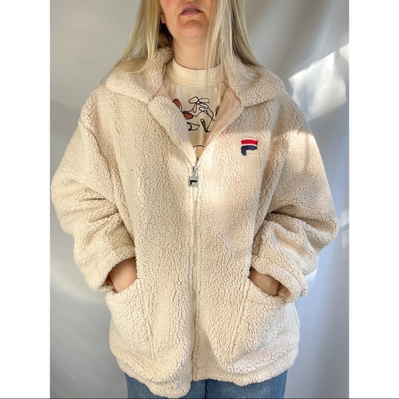 Fila Diana Zip-Front Teddy Jacket - Picture 5 of 13